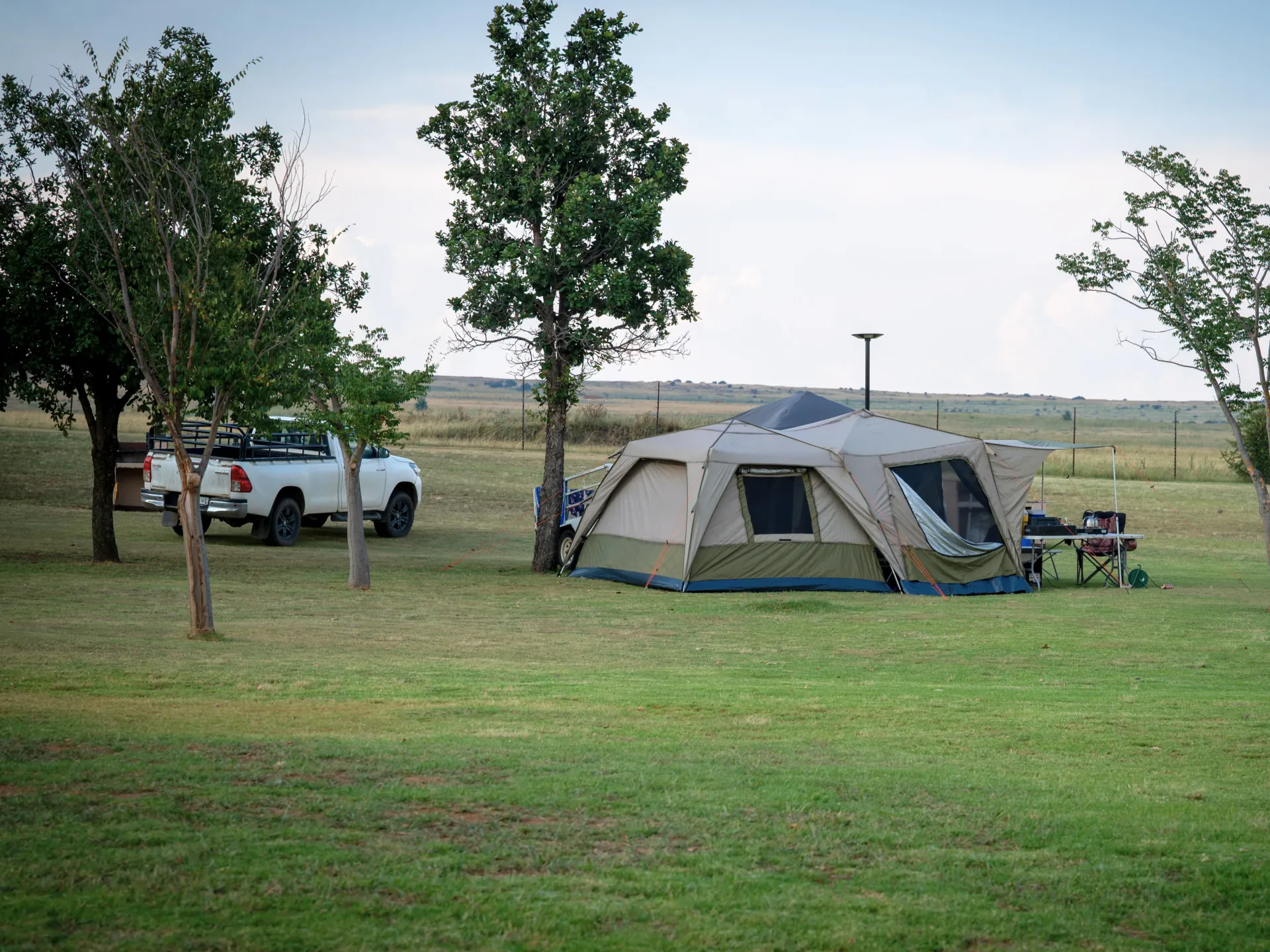 Campsite area view 1
