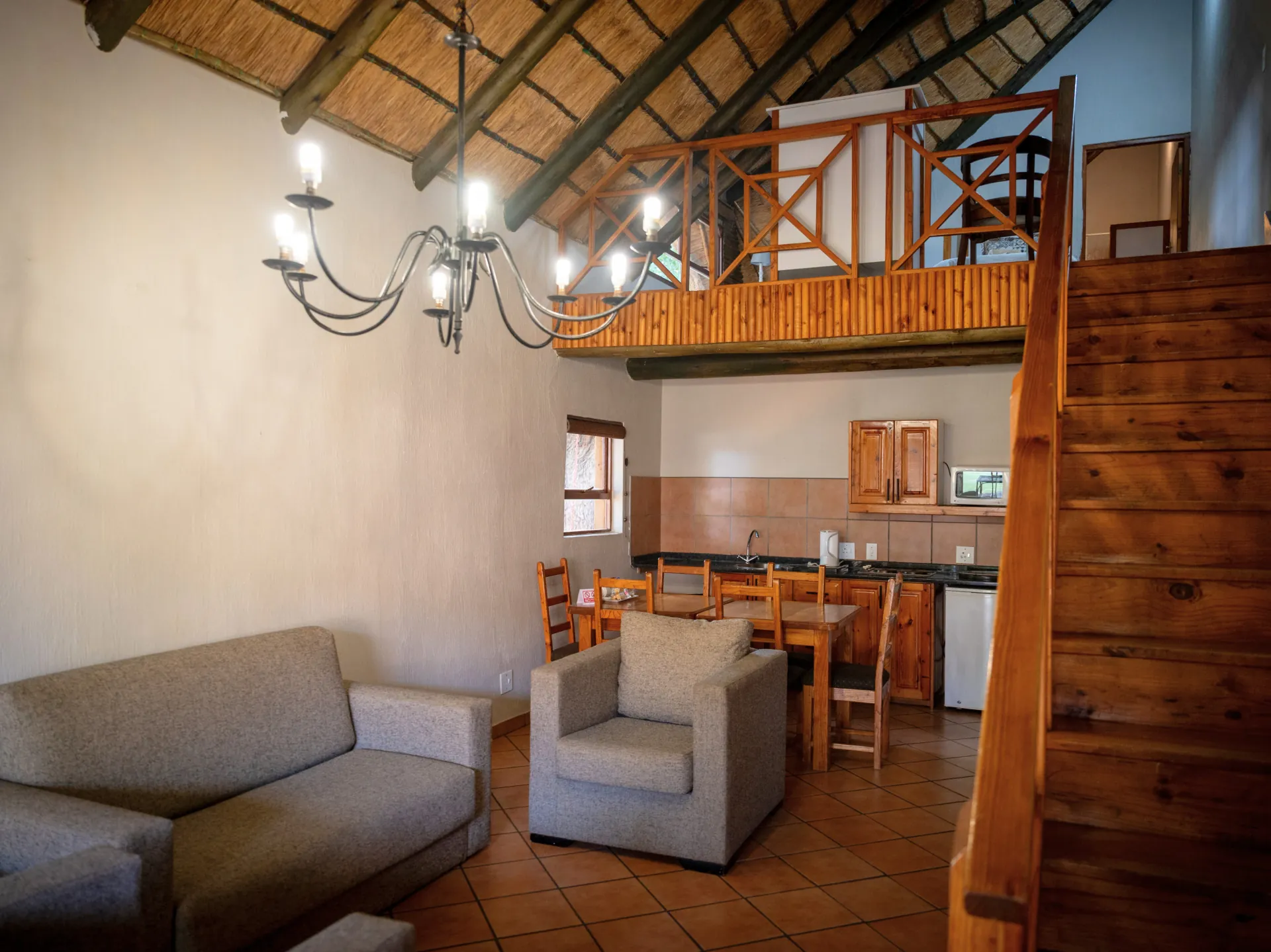 Family chalet interior view 1